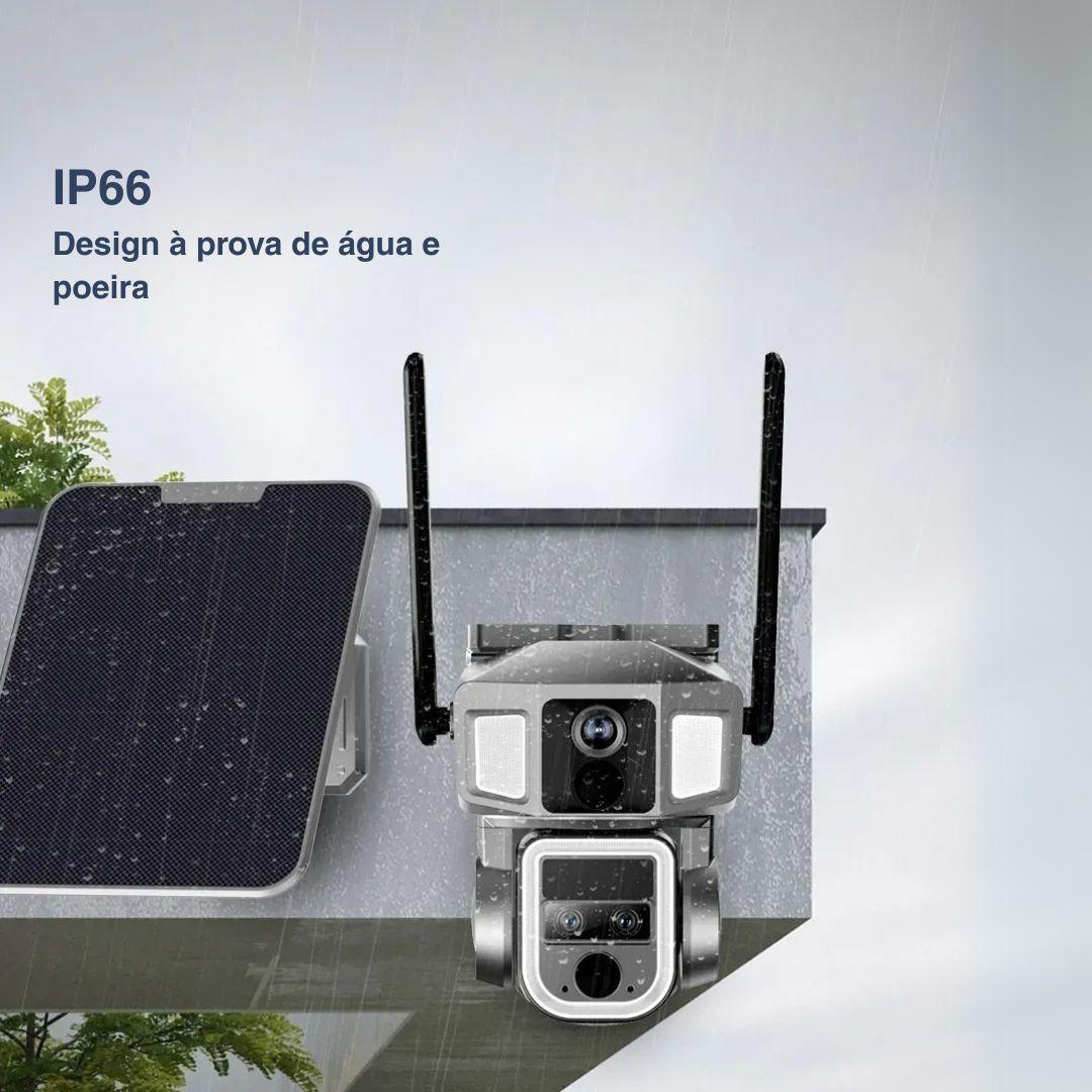 Câmera Solar 4G e Wi-Fi 12MP Dupla Lente com Zoom 10X