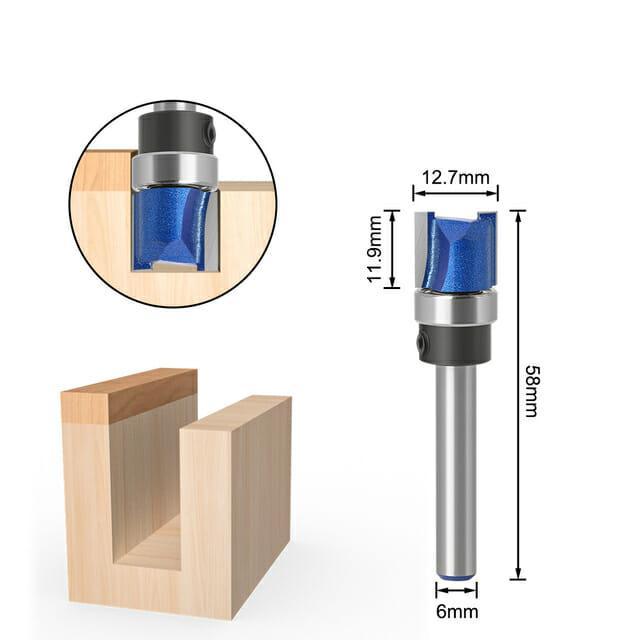 Fresa Reta Haste 6mm com Rolamento – RouterSmall - Akada Brasil