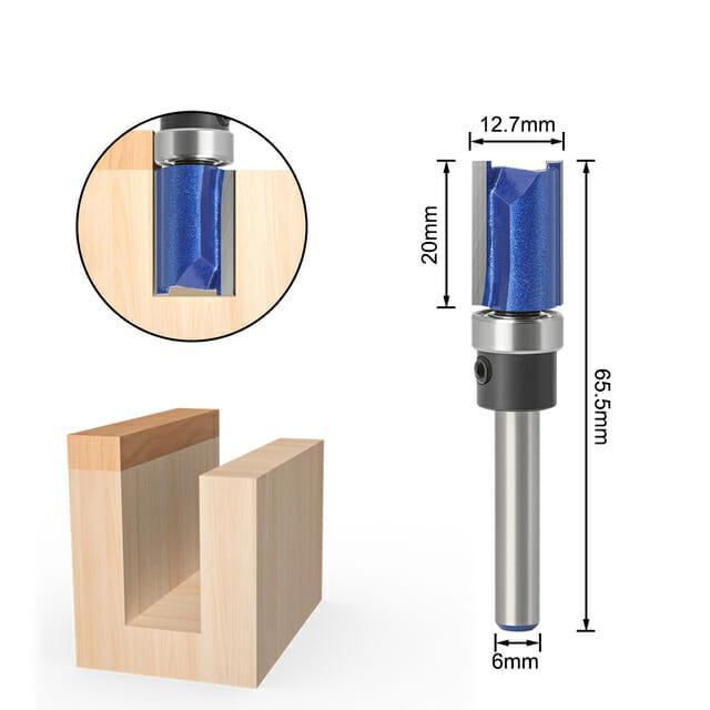 Fresa Reta Haste 6mm com Rolamento – RouterSmall - Akada Brasil