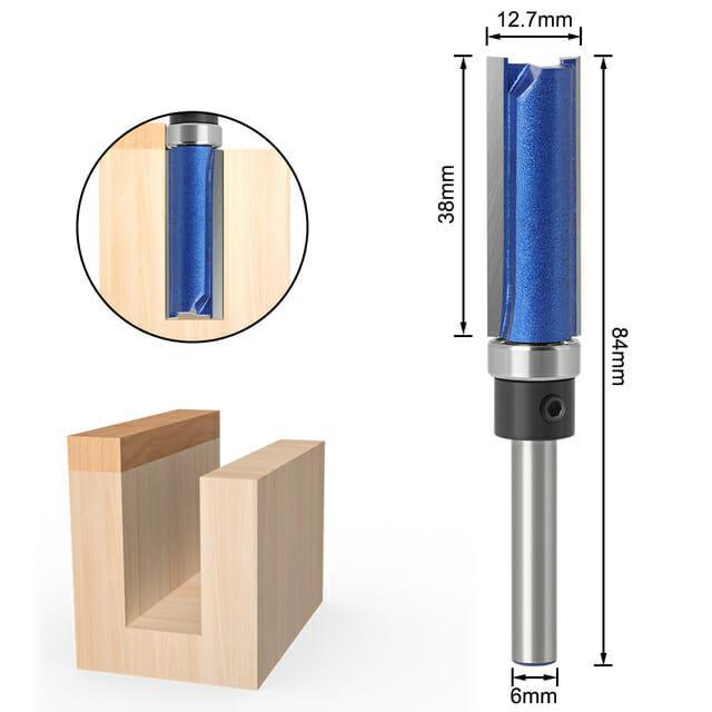 Fresa Reta Haste 6mm com Rolamento – RouterSmall - Akada Brasil