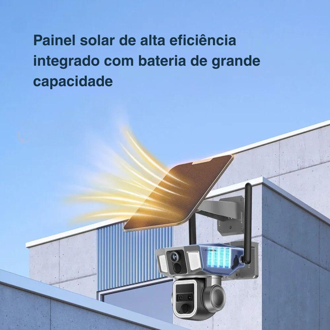 Câmera Solar 4G e Wi-Fi 12MP Dupla Lente com Zoom 10X