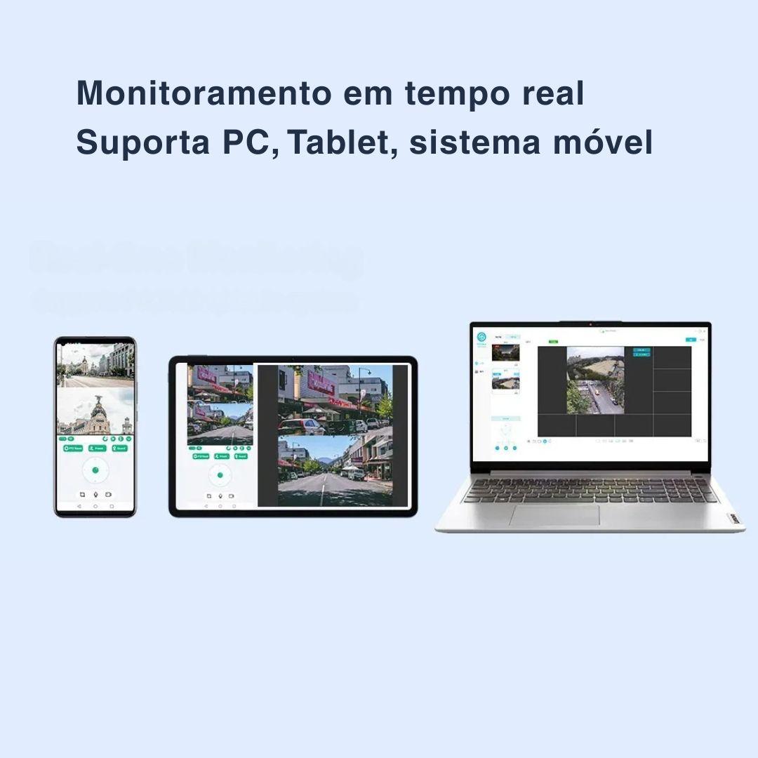 Câmera Solar 4G e Wi-Fi 12MP Dupla Lente com Zoom 10X