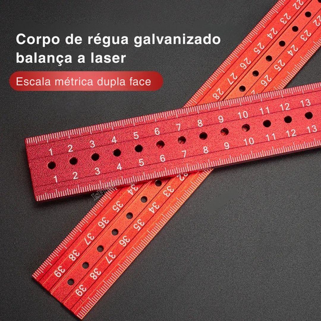 Esquadro Ajustável com Nível de Bolha 45°/90° - Precisão e Versatilidade para Medições Perfeitas