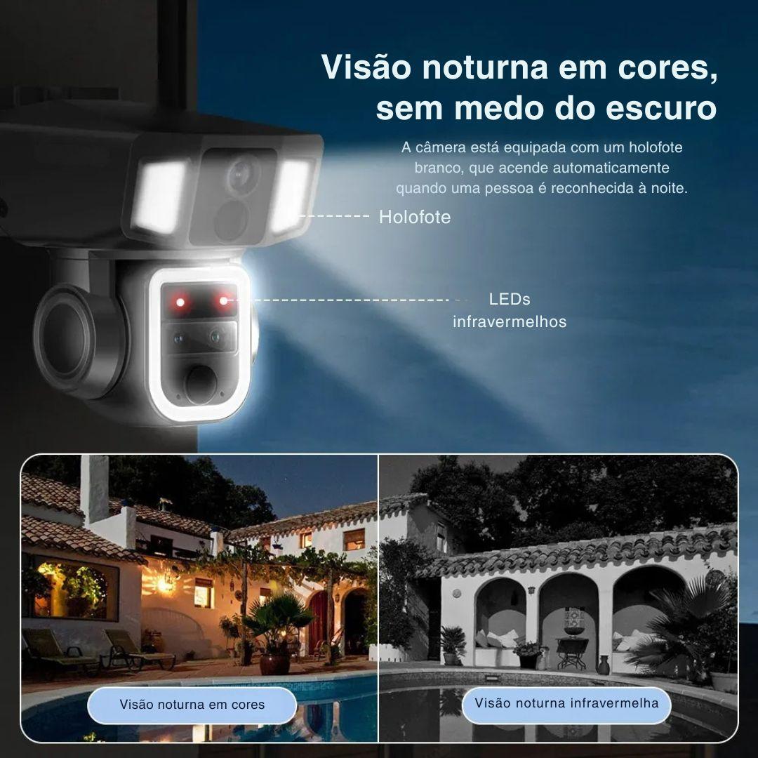 Câmera Solar 4G e Wi-Fi 12MP Dupla Lente com Zoom 10X
