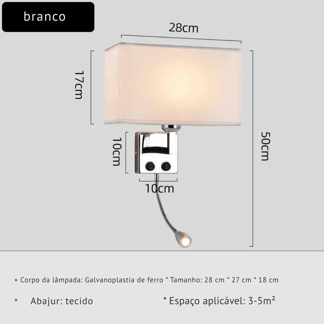Luminária de Parede com Spot LED Flexível