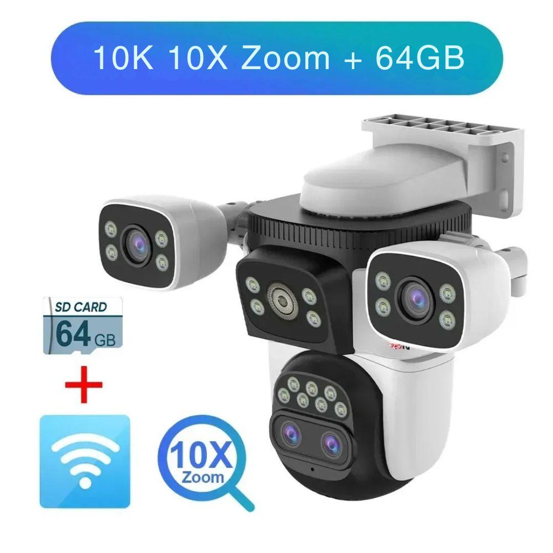 Câmera 10K com Zoom Óptico 10x e Quatro Lentes - Akada Brasil