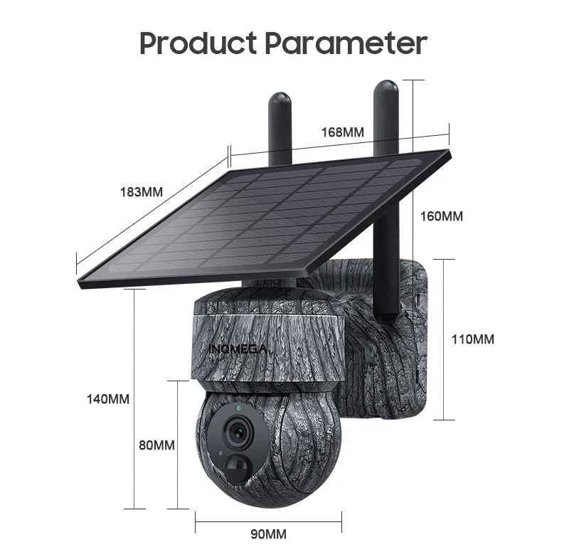 Câmera Solar PTZ 5MP Wi-Fi e 4G com Áudio Bidirecional - Akada Brasil