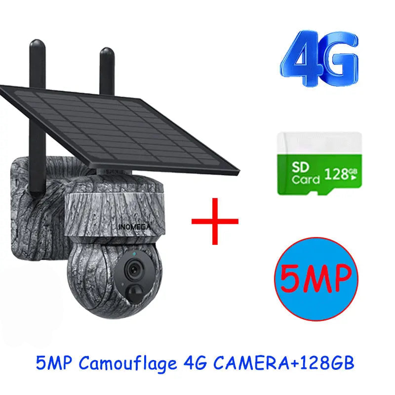 Câmera Solar PTZ 5MP Wi-Fi e 4G com Áudio Bidirecional - Akada Brasil