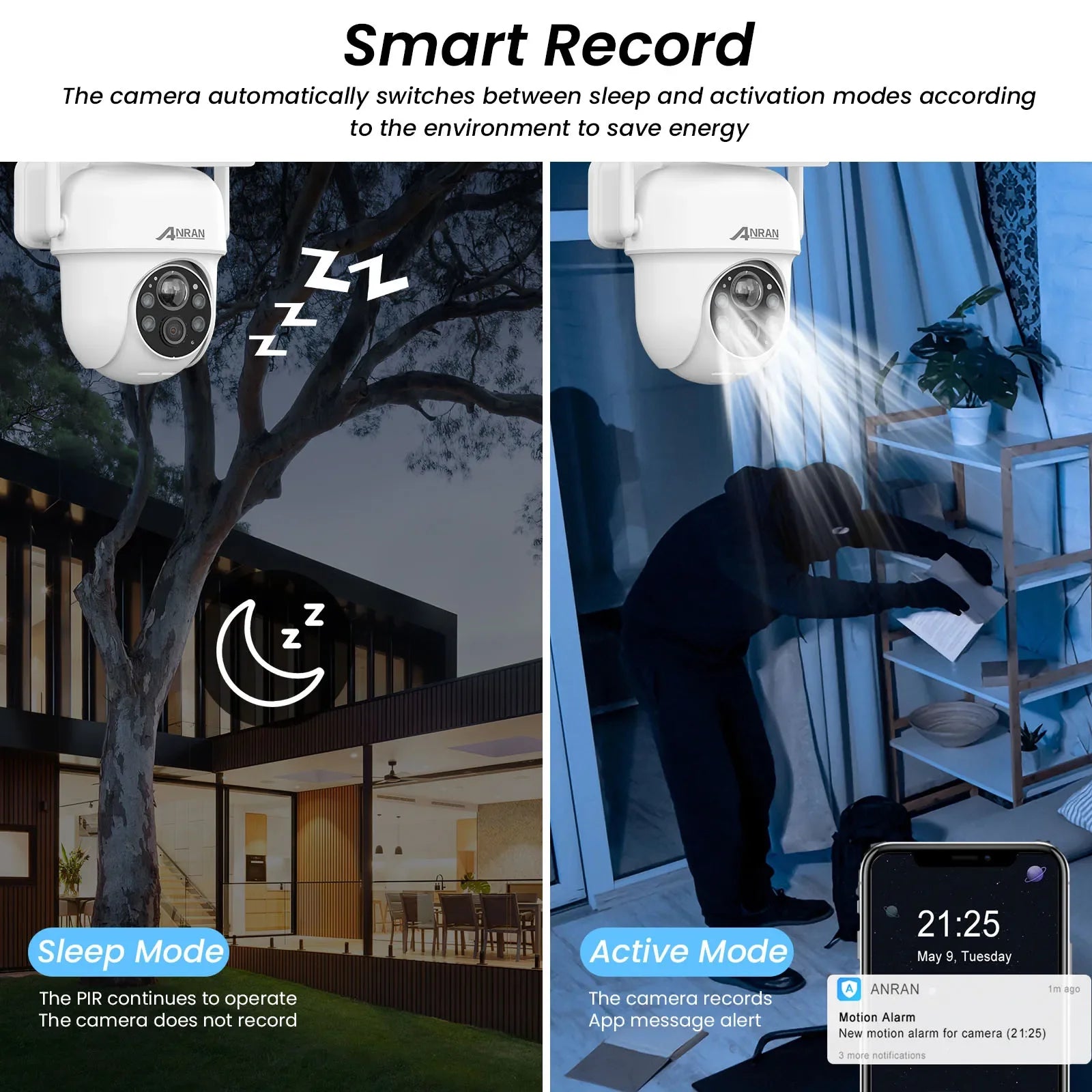 Câmera Solar 2K com Detecção Humanóide - Akada Brasil