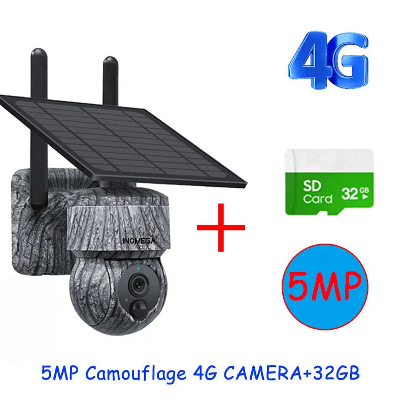 Câmera Solar PTZ 5MP Wi-Fi e 4G com Áudio Bidirecional - Akada Brasil