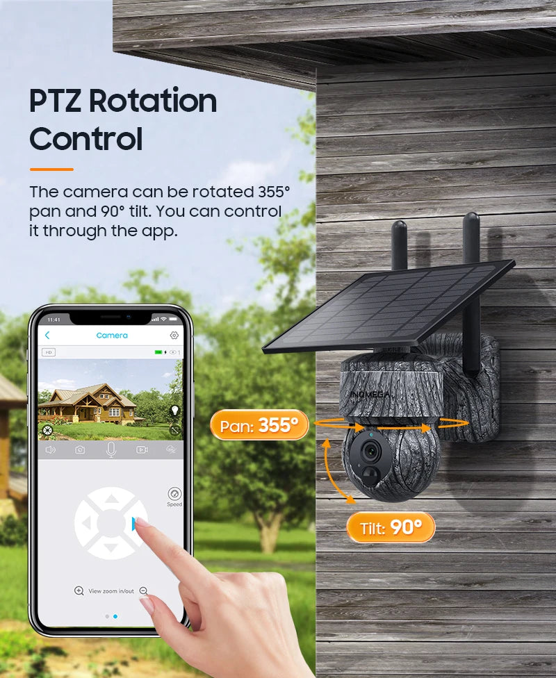 Câmera Solar PTZ 5MP Wi-Fi e 4G com Áudio Bidirecional - Akada Brasil