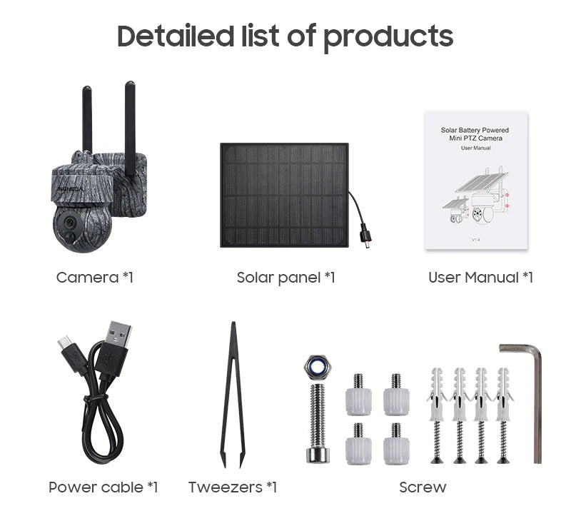 Câmera Solar PTZ 5MP Wi-Fi e 4G com Áudio Bidirecional - Akada Brasil