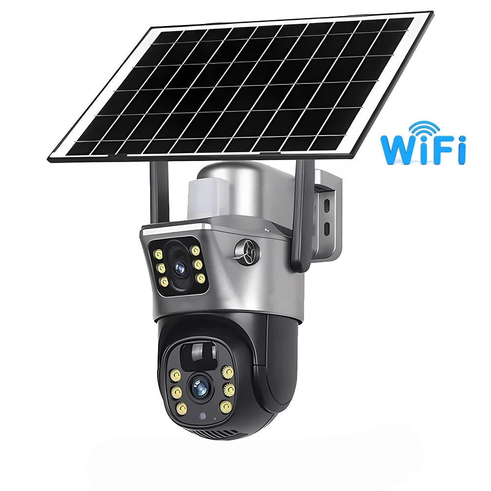 Câmera Solar 4K com Lente Dupla e 4G/WiFi - Akada Brasil