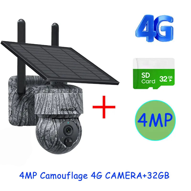Câmera Solar PTZ 5MP Wi-Fi e 4G com Áudio Bidirecional - Akada Brasil