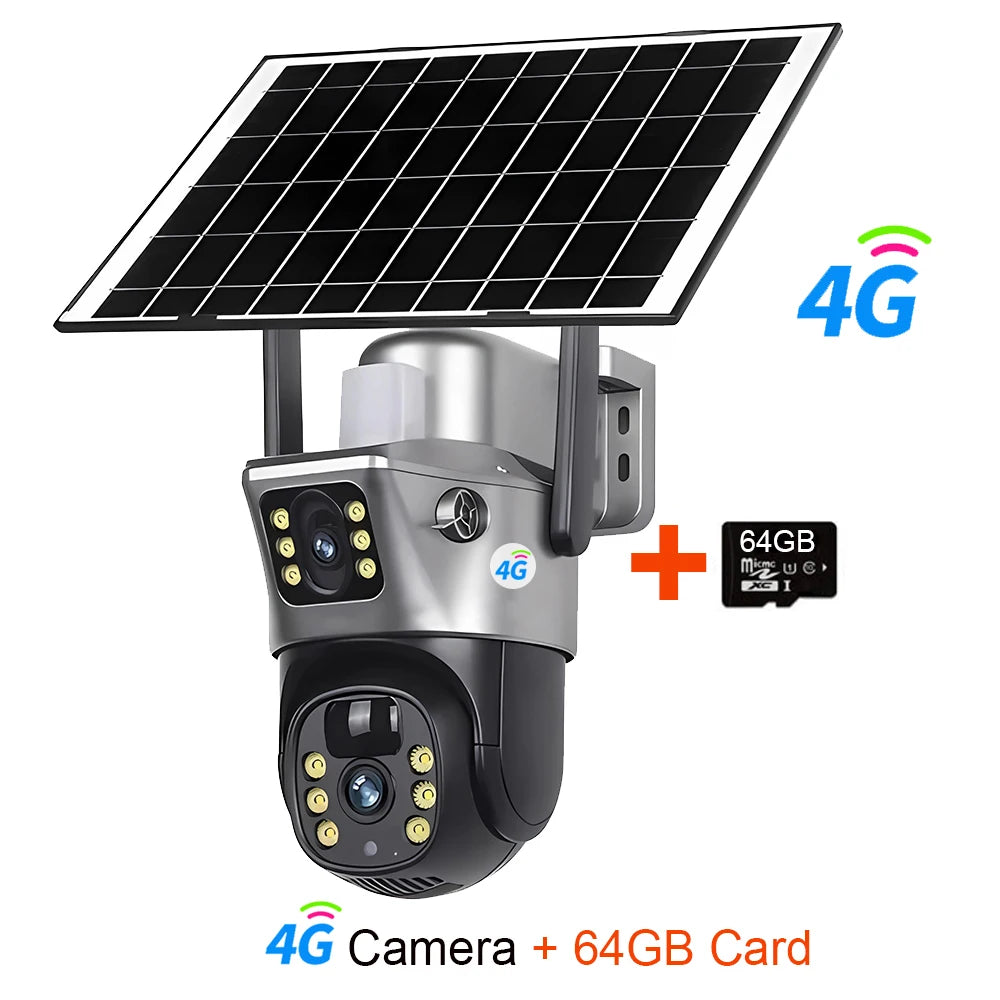 Câmera Solar 4K com Lente Dupla e 4G/WiFi - Akada Brasil