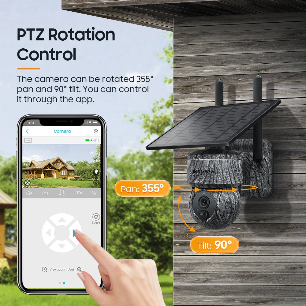 Câmera Solar PTZ 5MP Wi-Fi e 4G com Áudio Bidirecional - Akada Brasil