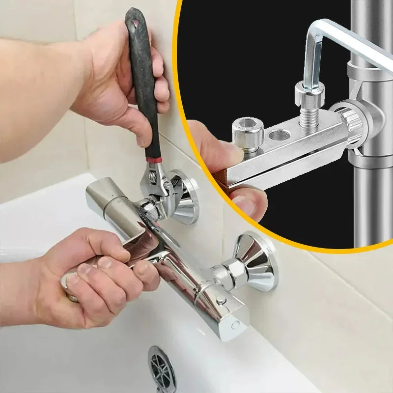 Extrator universal para quebra de tubulação de água, multi especificação, extrator de fio, torneira de água, removedor de parafuso, válvula angular, ferramentas de reparo
