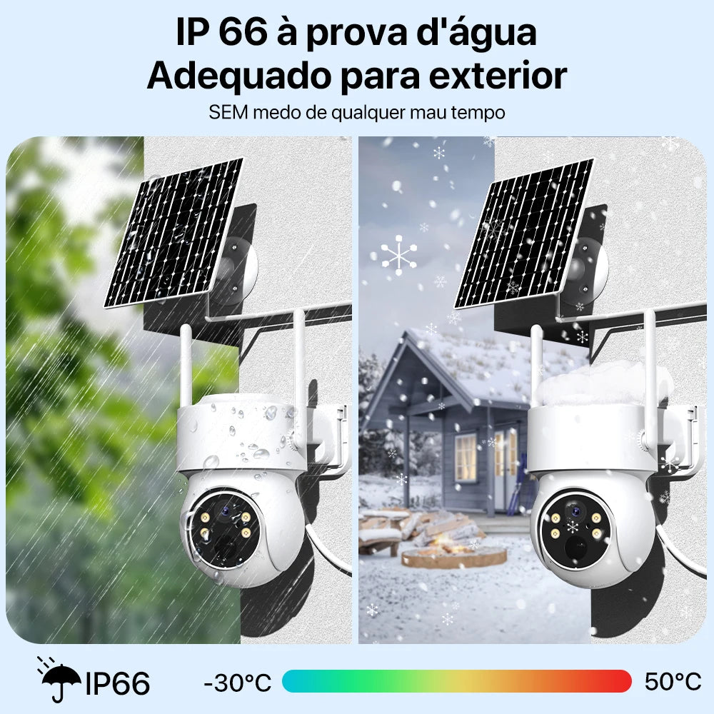 Câmera Solar Wi-Fi PTZ 4MP HD - Akada Brasil
