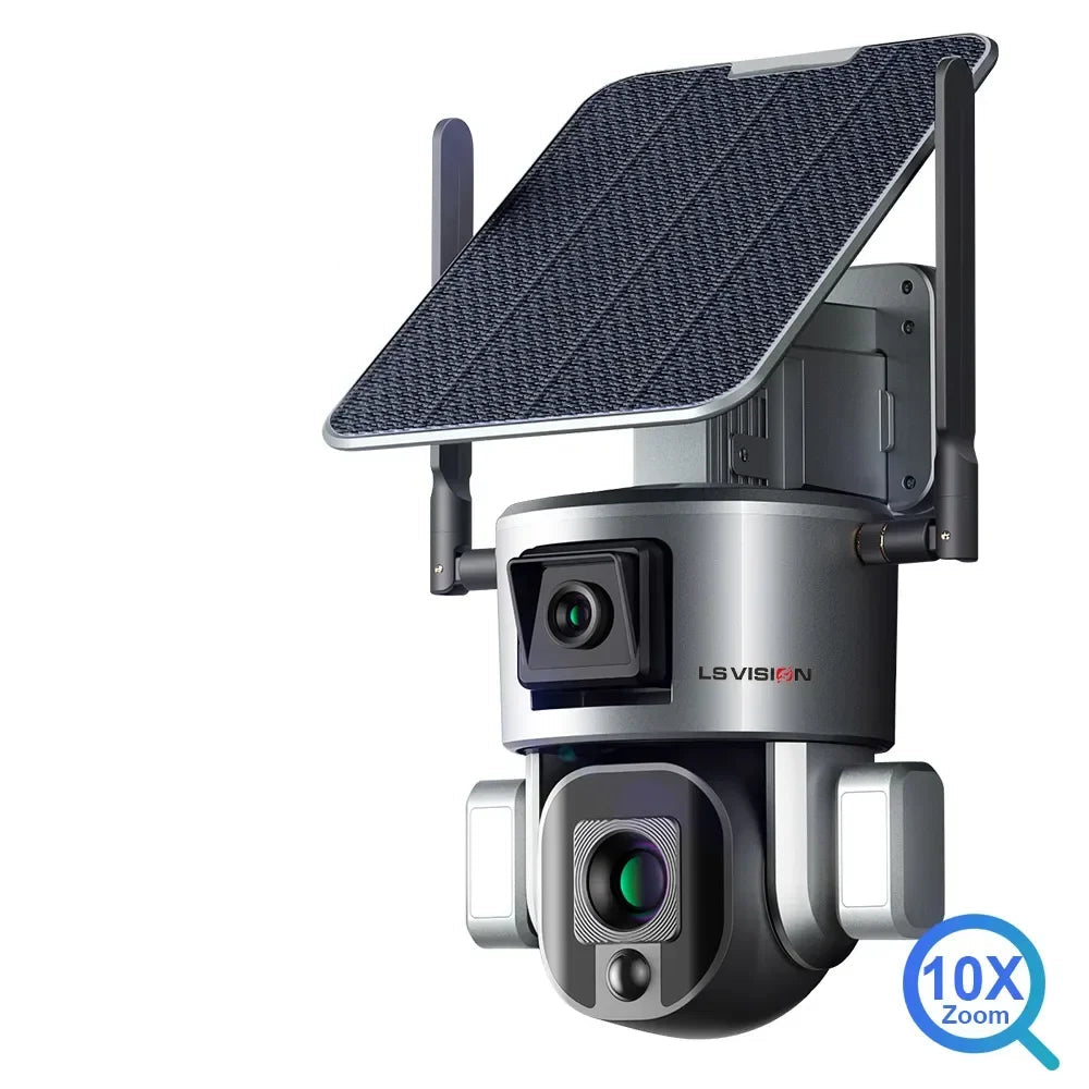 Câmera Solar 4K com Zoom Óptico 10X e Rastreamento - Akada Brasil