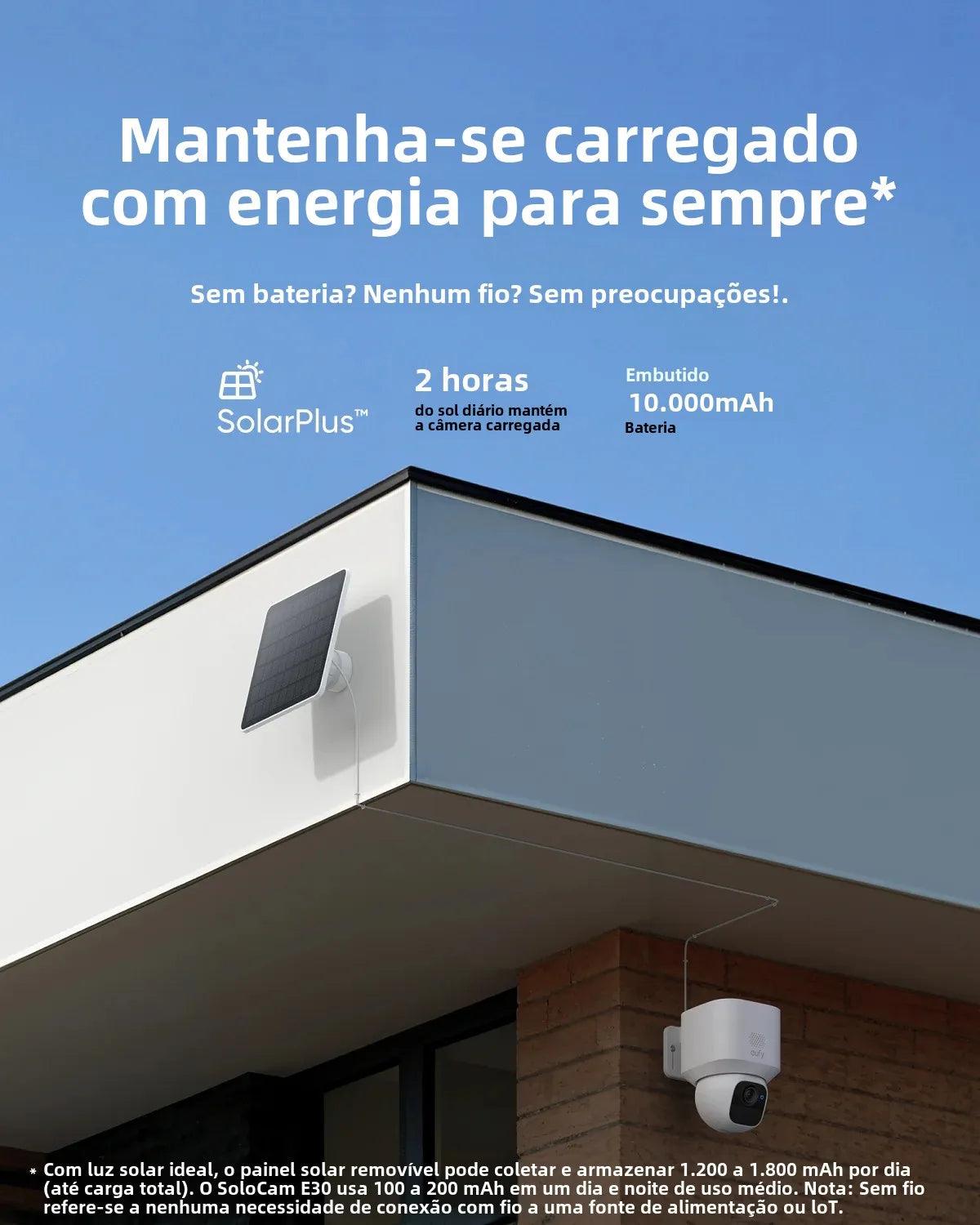 Câmera de Segurança Solar SoloCam 360° 2K - Akada Brasil