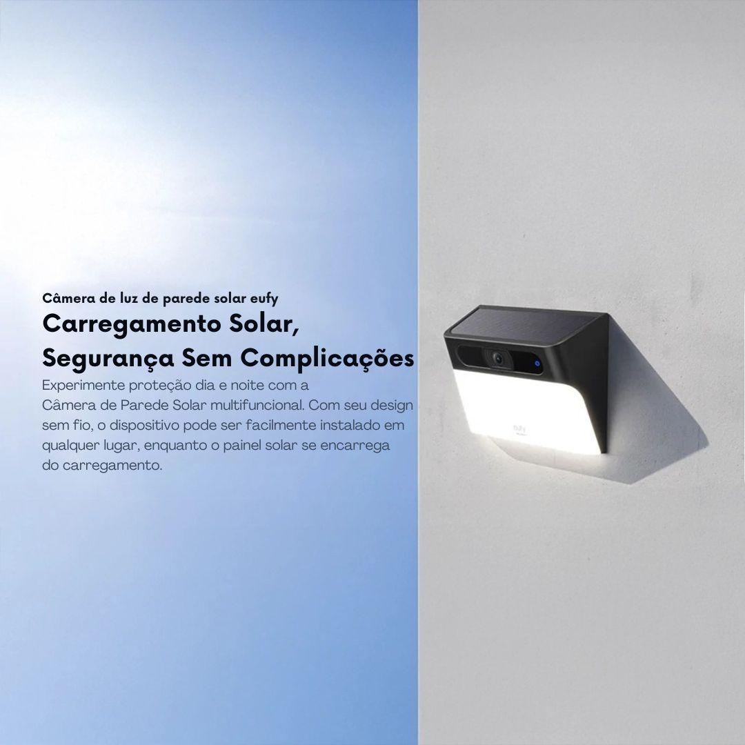 Câmera Solar 2K com Luz de Parede Integrada - CAMPROTEC - Akada Brasil