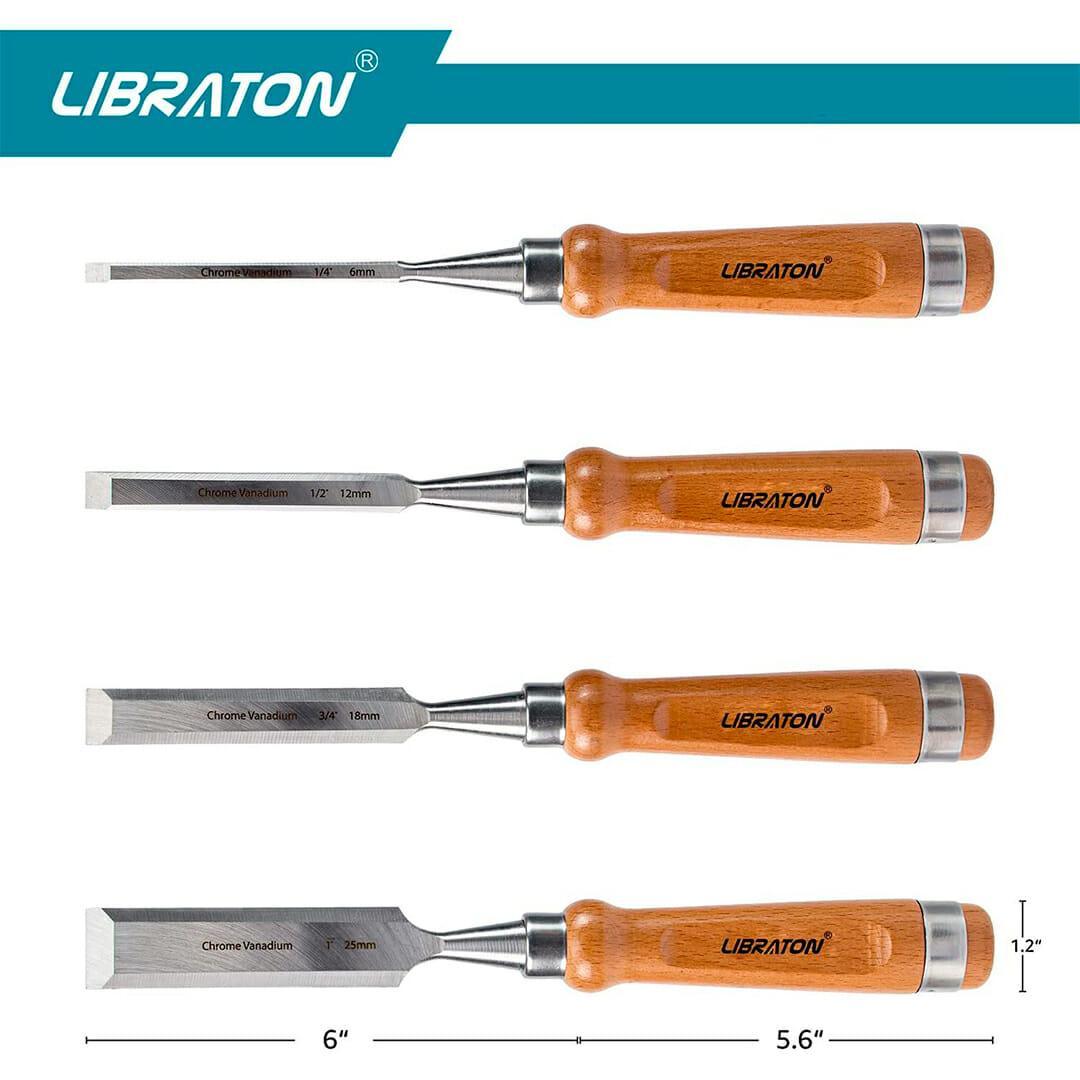 Kit Formões com Bolsa de couro - Libraton - Akada Brasil