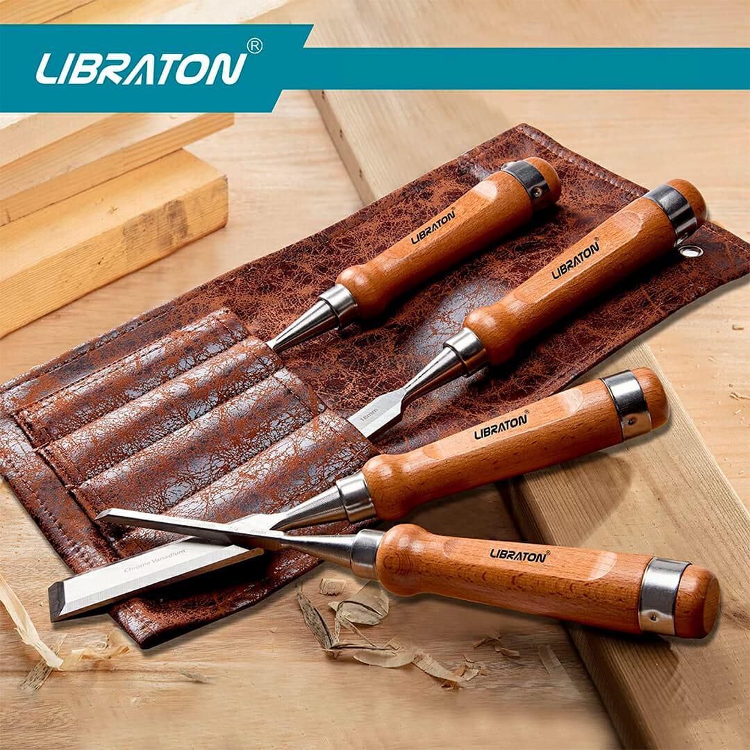 Kit Formões com Bolsa de couro - Libraton - Akada Brasil