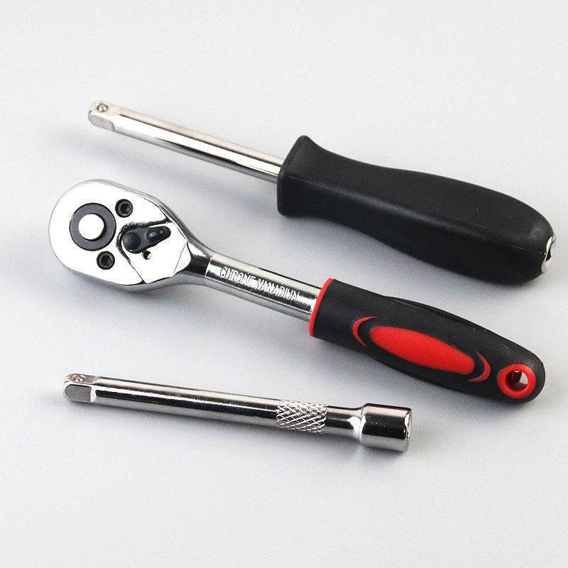 Kit de Ferramentas 46 Peças com Soquetes e Catraca Reversível - Akada Brasil