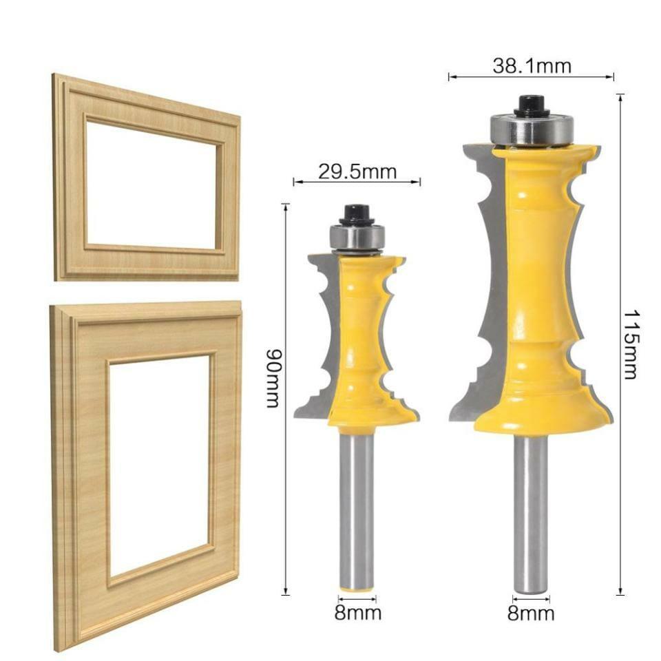 Kit Fresas Moldura RouterFrame de 8mm para Tupia - Akada Brasil
