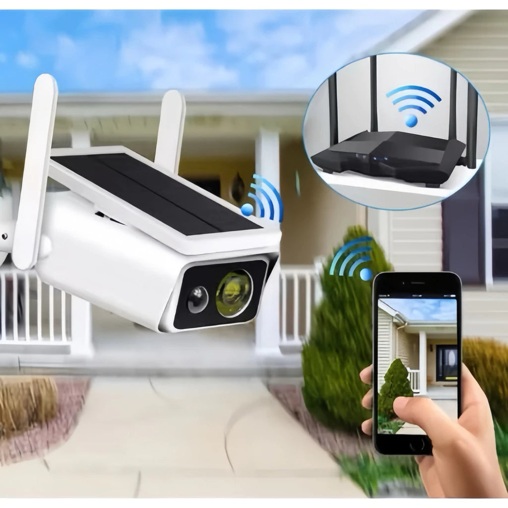 Câmera Wi-Fi Solar com Alarme PIR - CamProtec - Akada Brasil