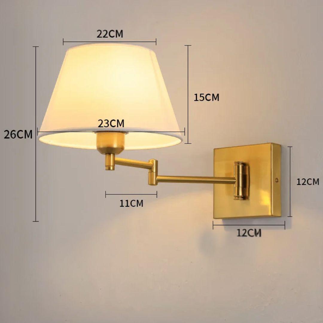 Luminária de Parede com Braço Dobrável