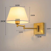 Luminária de Parede com Braço Dobrável