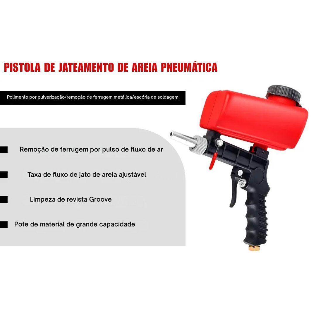 Pistola de Jato de Areia Akada Remova Ferrugem e Manchas com Facilidade