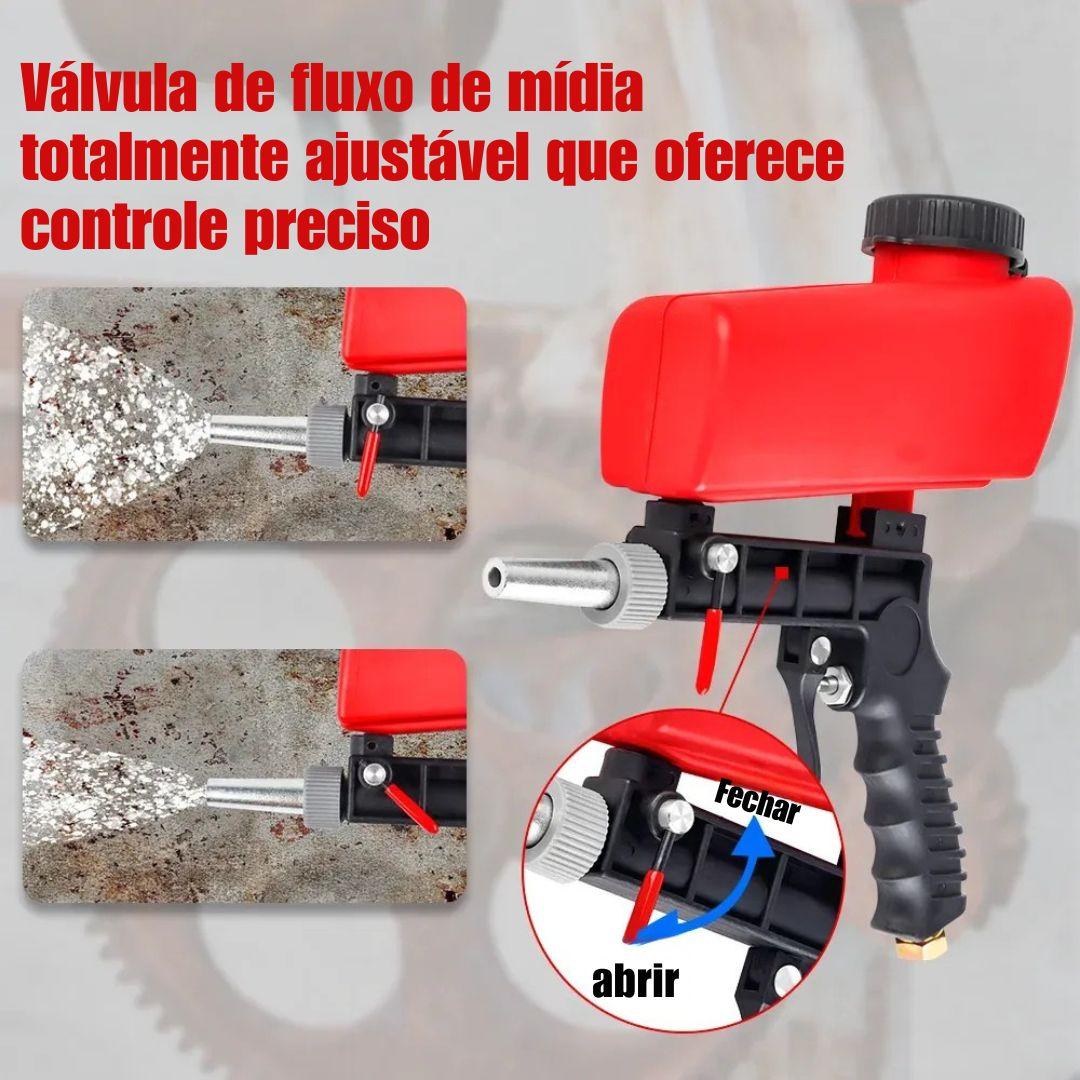 Pistola de Jato de Areia Akada Remova Ferrugem e Manchas com Facilidade