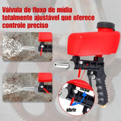 Pistola de Jato de Areia Akada Remova Ferrugem e Manchas com Facilidade