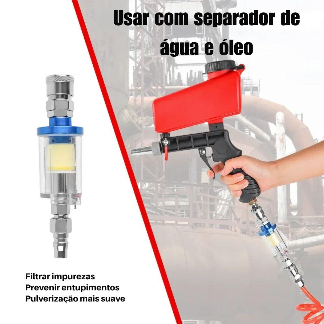 Pistola de Jato de Areia Akada Remova Ferrugem e Manchas com Facilidade