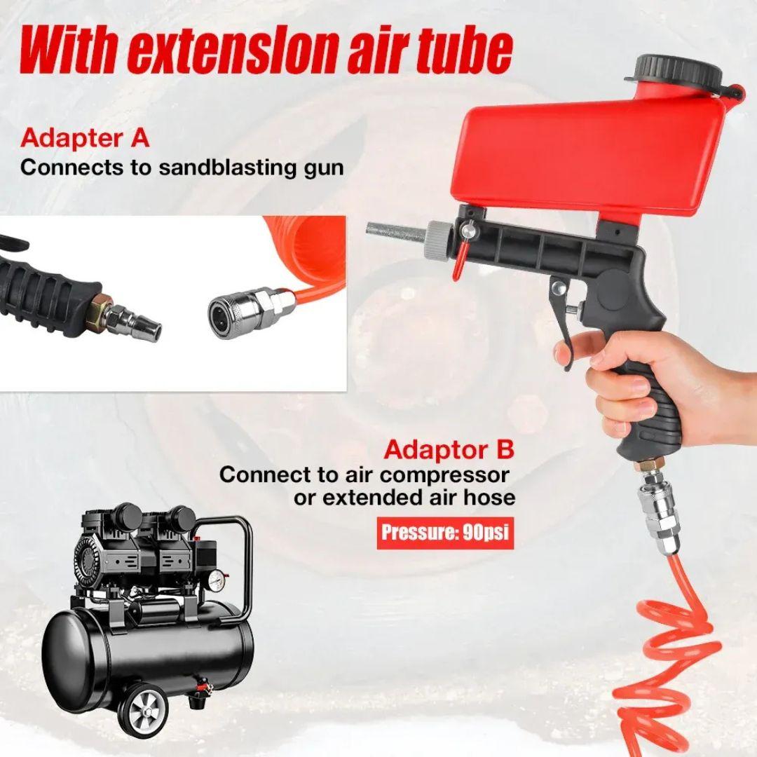 Pistola de Jato de Areia Akada Remova Ferrugem e Manchas com Facilidade