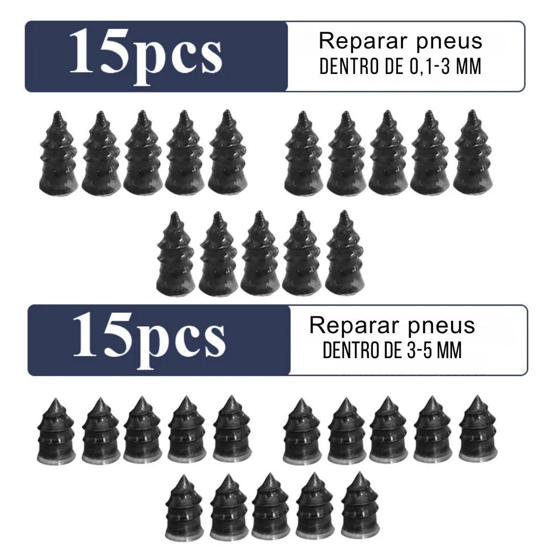 Kit Reparo Rápido para Conserto de Pneus - 30 Peças