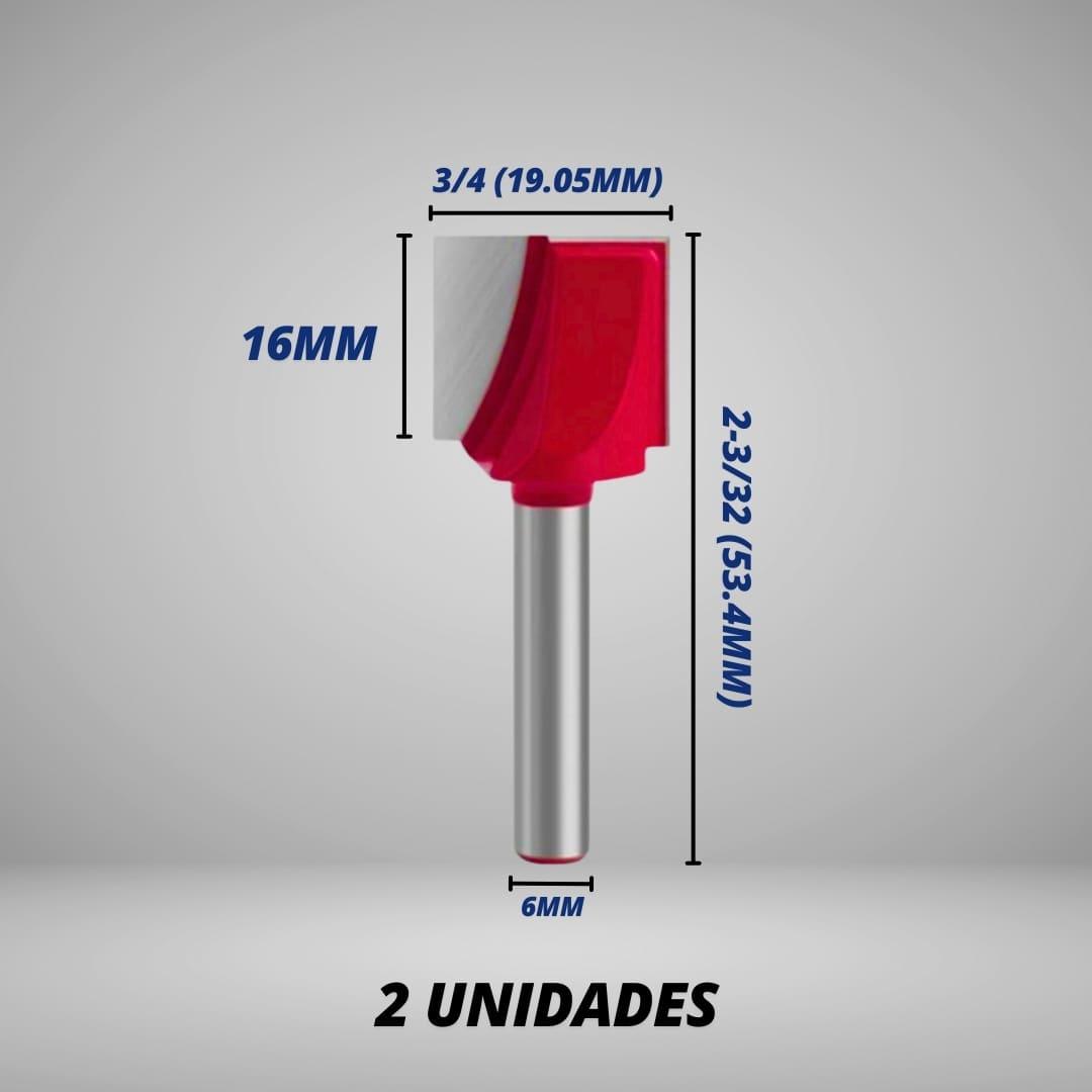4 Fresas Retas de 6mm - StraiRouter - Akada Brasil
