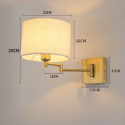 Luminária de Parede com Braço Dobrável