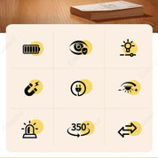 Lâmpada de Parede Magnética para Leitura