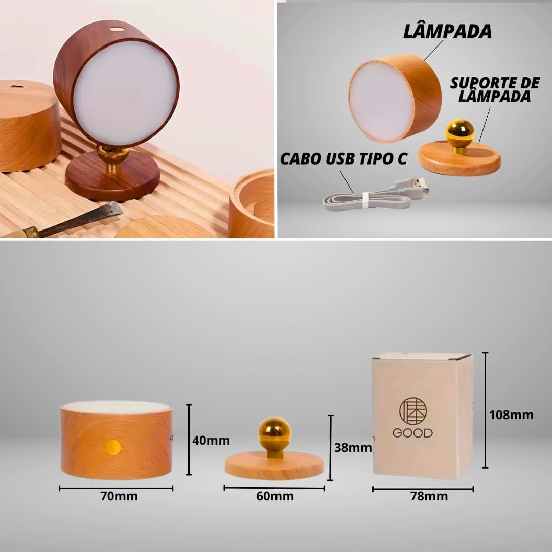 Lâmpada De Parede Moderna Sem fio para Leitura - Akada Brasil
