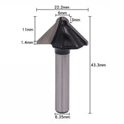 Fresa 90° para Dobra de MDF