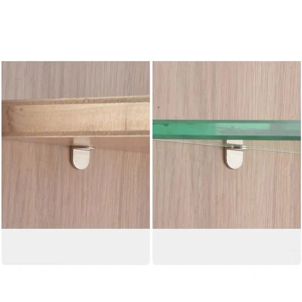 20 peças 5mm em forma de l pinos de suporte de prateleira: fixar placas de madeira/vidro em armários, suportes de suporte de móveis ideais