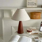 Luminária de mesa retrô de madeira sólida, decoração interna, atmosfera, quarto, cabeceira, sala de estar, chá, estudo