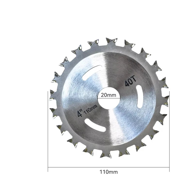 1 pçs 110mm x 20mm 40t dupla face derrubada tct lâmina de serra circular multiuso disco de corte para trabalhar madeira 4 Polegada lâmina de serra de madeira