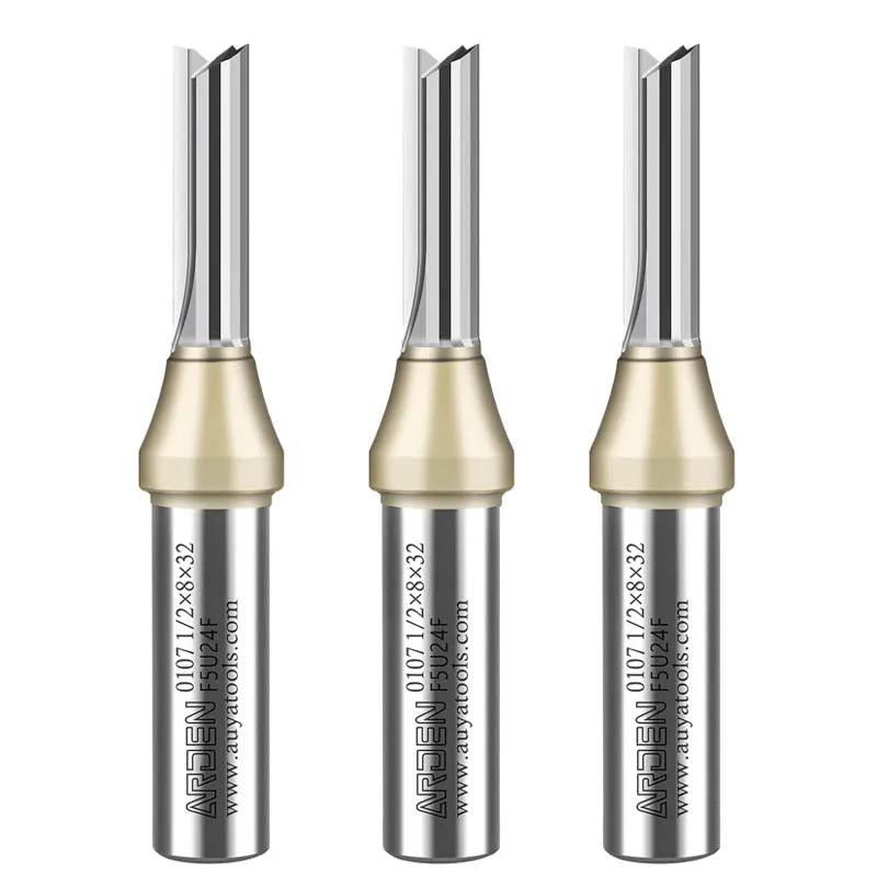 Fresa Reta de Tungstênio Arden para Tupia e CNC – Haste 6.35mm 1/4"