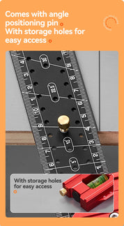 Esquadro de Precisão com Nível de Bolha - AngleMaster Red