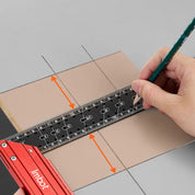 Esquadro de Precisão com Nível de Bolha - AngleMaster Red