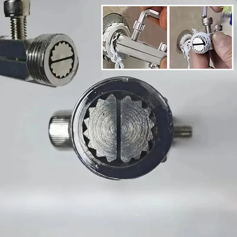 Extrator universal para quebra de tubulação de água, multi especificação, extrator de fio, torneira de água, removedor de parafuso, válvula angular, ferramentas de reparo